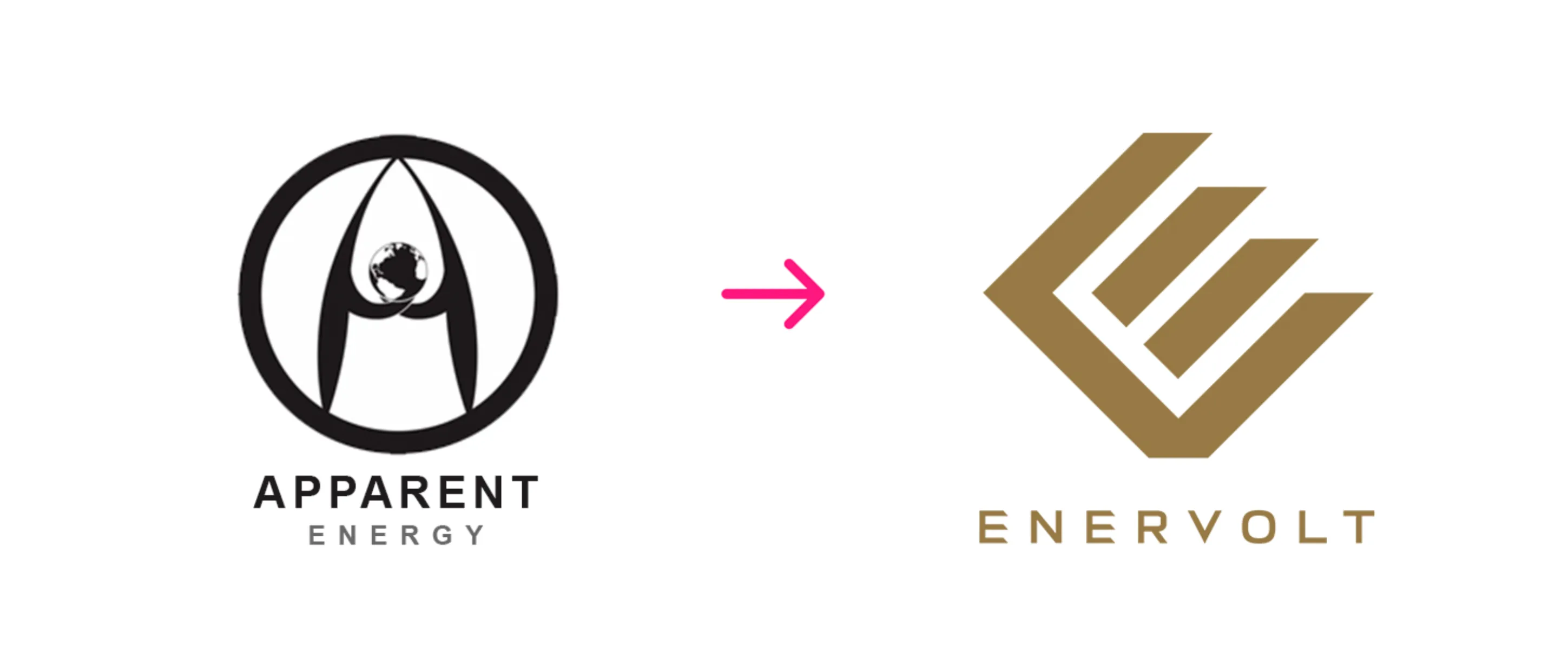 Apparent Energy identity transitioning to the Enervolt brand identity